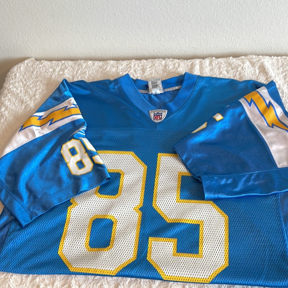 Authentic NFL Antonio Gates #85 powder blue football jersey size XL/EG/TG